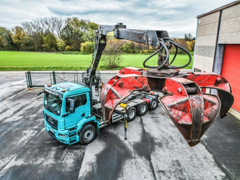 MAN TGS 35.520 BL-8x4-4 BL+TAJFUN L170 K - Xe tải nâng móc, Xe cẩu tự hành: hình 2 MAN TGS 35.520 BL-8x4-4 BL+TAJFUN L170 K - Xe tải nâng móc, Xe cẩu tự hành: hình 2