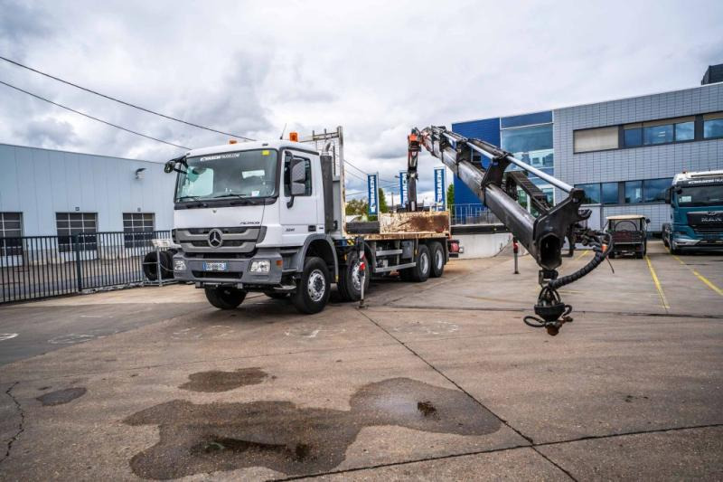 Mercedes ACTROS 3241-MP3 +PALFINGER 26 t/m-5XHYDR. - Xe tải thùng lửng/ Phẳng, Xe cẩu tự hành: hình 1 Mercedes ACTROS 3241-MP3 +PALFINGER 26 t/m-5XHYDR. - Xe tải thùng lửng/ Phẳng, Xe cẩu tự hành: hình 1