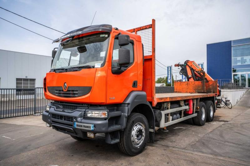 Renault KERAX 380 DXI-6X4+PALFINGER 18 T/m + 4 EXT - Xe tải thùng lửng/ Phẳng, Xe cẩu tự hành: hình 2 Renault KERAX 380 DXI-6X4+PALFINGER 18 T/m + 4 EXT - Xe tải thùng lửng/ Phẳng, Xe cẩu tự hành: hình 2