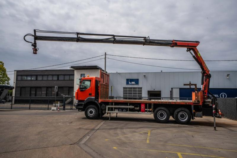 Renault KERAX 380 DXI-6X4+PALFINGER 18 T/m + 4 EXT - Xe tải thùng lửng/ Phẳng, Xe cẩu tự hành: hình 1 Renault KERAX 380 DXI-6X4+PALFINGER 18 T/m + 4 EXT - Xe tải thùng lửng/ Phẳng, Xe cẩu tự hành: hình 1