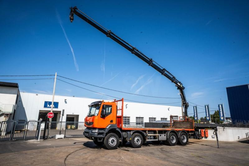 Renault KERAX 430 DXI+ HIAB 16 T/m + 5 EXT - Xe tải thùng lửng/ Phẳng, Xe cẩu tự hành: hình 1 Renault KERAX 430 DXI+ HIAB 16 T/m + 5 EXT - Xe tải thùng lửng/ Phẳng, Xe cẩu tự hành: hình 1