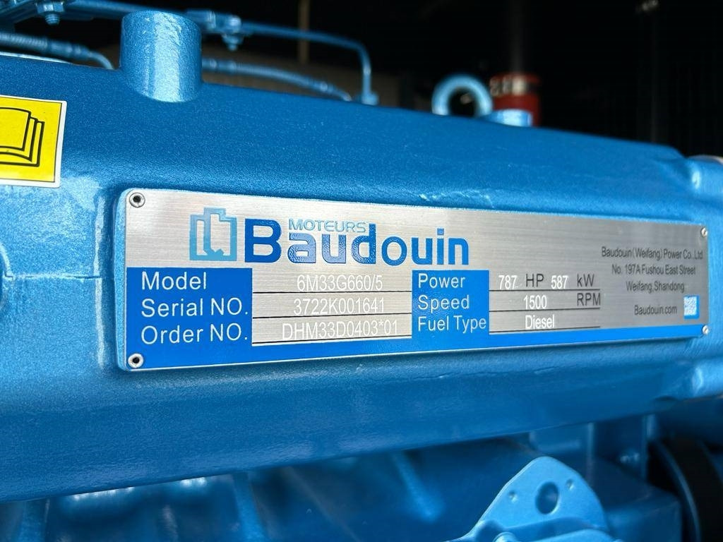 Bộ phát điện mới Baudouin 6M33G660/5 - 650 kVA Generator - DPX-19879: hình 9