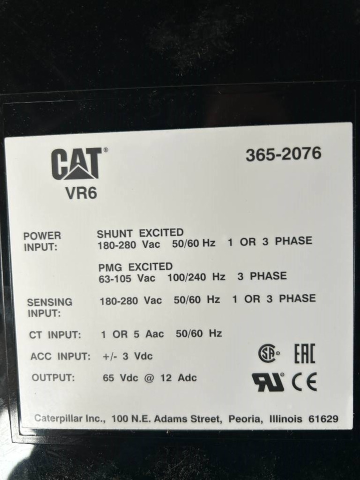 CAT AVR 365-2076 - DPX-25082 - Linh kiện điện cho Máy móc xây dựng: hình 4 CAT AVR 365-2076 - DPX-25082 - Linh kiện điện cho Máy móc xây dựng: hình 4
