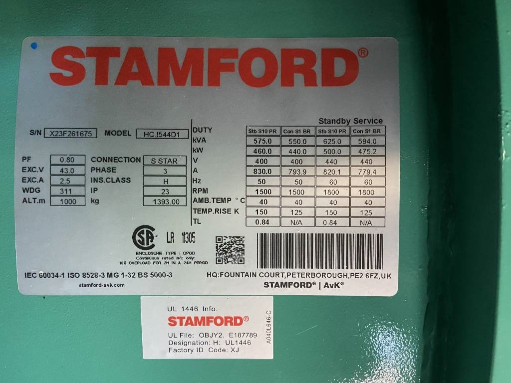 Bộ phát điện mới Cummins C500D5Q - 500 kVA Generator - DPX-18520: hình 18