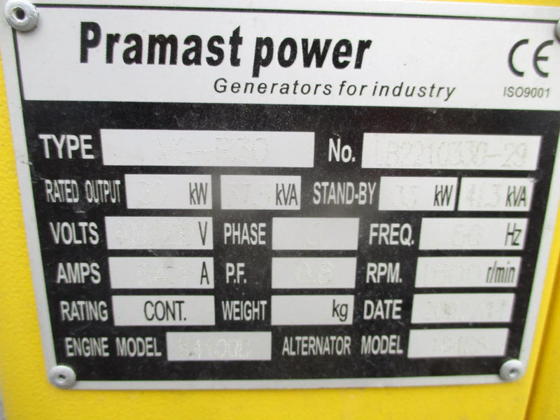 Bộ phát điện mới Stedefra VG-R30 , 37.5 KVA , New Diesel generator, 3 Phase: hình 14