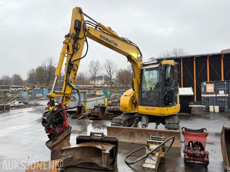2014 Komatsu PC78US-8 gravemaskin med MYE utstyr, lavt timetall, tiltrotator, Ripper, 5x skuffer, pigghammer, klype - Máy xúc: hình 2 2014 Komatsu PC78US-8 gravemaskin med MYE utstyr, lavt timetall, tiltrotator, Ripper, 5x skuffer, pigghammer, klype - Máy xúc: hình 2