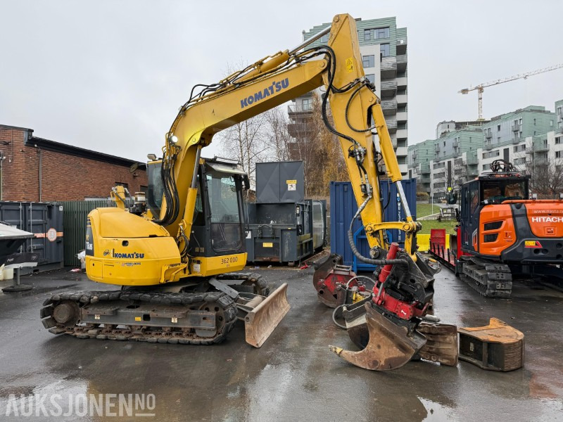 2014 Komatsu PC78US-8 gravemaskin med MYE utstyr, lavt timetall, tiltrotator, Ripper, 5x skuffer, pigghammer, klype - Máy xúc: hình 5 2014 Komatsu PC78US-8 gravemaskin med MYE utstyr, lavt timetall, tiltrotator, Ripper, 5x skuffer, pigghammer, klype - Máy xúc: hình 5