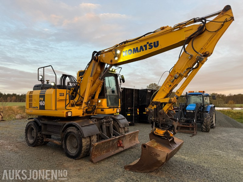 2015 Komatsu PW 160-8 Velutstyrt hjulgraver med Engcon rototilt, Leica GPS og sentralsmøring - Máy xúc: hình 2 2015 Komatsu PW 160-8 Velutstyrt hjulgraver med Engcon rototilt, Leica GPS og sentralsmøring - Máy xúc: hình 2
