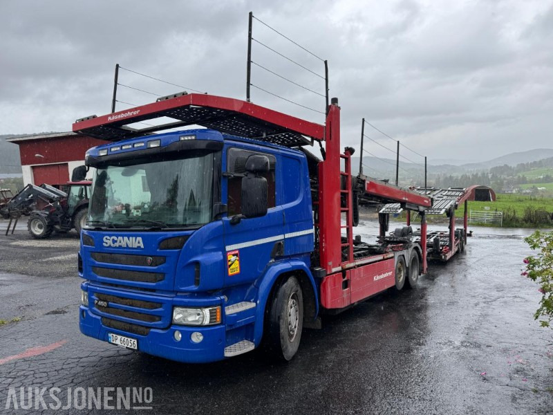 2015 Scania P 450 biltransport med henger / EU-godkjent - Xe tải chuyên chở tự động: hình 1 2015 Scania P 450 biltransport med henger / EU-godkjent - Xe tải chuyên chở tự động: hình 1