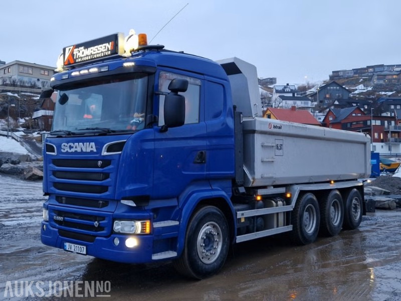 2015 Scania R580 Tippbil - Euro6 - 8X4 - 483 000km - Xe ben: hình 1 2015 Scania R580 Tippbil - Euro6 - 8X4 - 483 000km - Xe ben: hình 1
