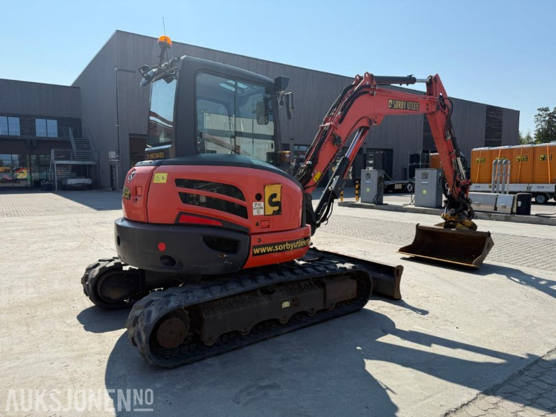2018 Kubota U55-4 BELTEGRAVER ENGCON ROTOTILT 2 SKUFFER SERVICEHISTORIKK SENTRALSMØRING - Máy xúc: hình 5 2018 Kubota U55-4 BELTEGRAVER ENGCON ROTOTILT 2 SKUFFER SERVICEHISTORIKK SENTRALSMØRING - Máy xúc: hình 5