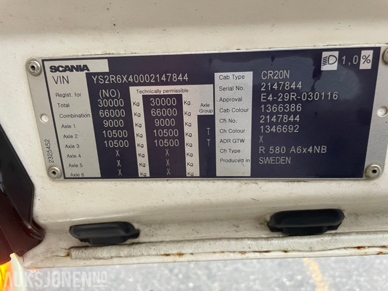 Xe ben 2018 Scania R580 6x4 m/2019 Maur tippsemi: hình 34 Xe ben 2018 Scania R580 6x4 m/2019 Maur tippsemi: hình 34