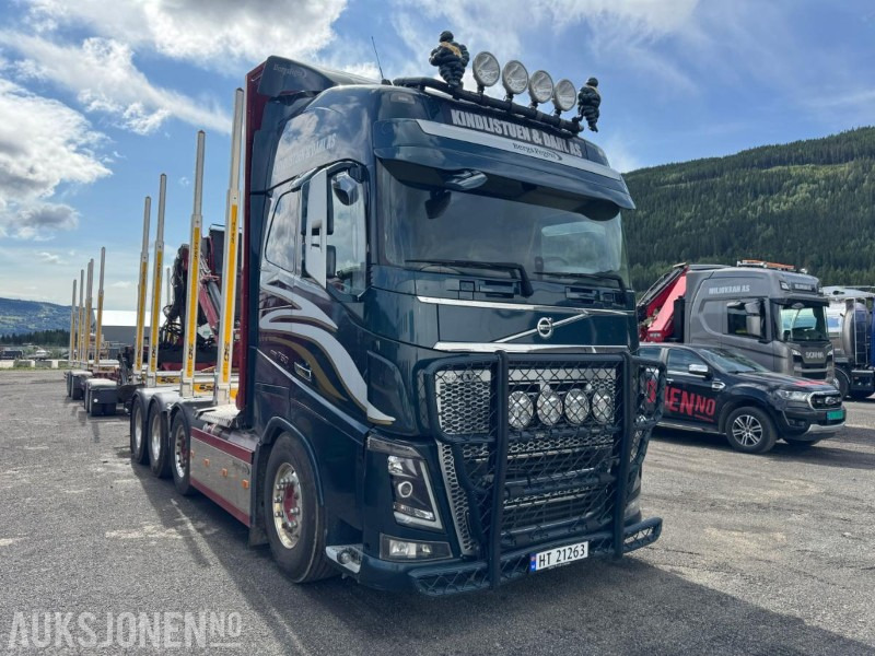 2018 Volvo FH16 8X4 komplett tømmerbil med kran og henger. - Xe chở gỗ, Xe cẩu tự hành: hình 3 2018 Volvo FH16 8X4 komplett tømmerbil med kran og henger. - Xe chở gỗ, Xe cẩu tự hành: hình 3