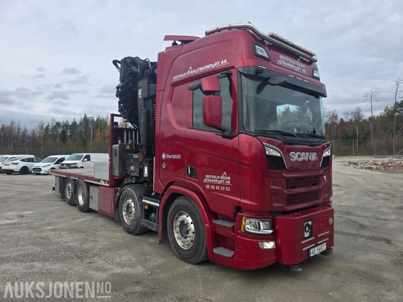 2019 Scania R-serie 580 kranbil / EURO 6 / Topp utstyrt / servicehistorikk / HIAB-kran 858, 80 Tm / Nylig EU - Xe cẩu tự hành: hình 4 2019 Scania R-serie 580 kranbil / EURO 6 / Topp utstyrt / servicehistorikk / HIAB-kran 858, 80 Tm / Nylig EU - Xe cẩu tự hành: hình 4