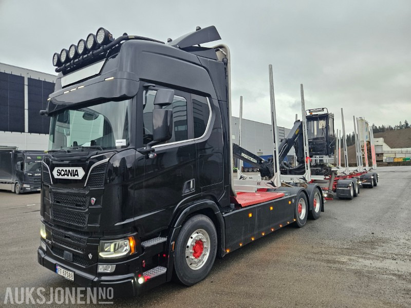 2020 Scania R730 B6x4NB med henger - Xe chở gỗ: hình 1 2020 Scania R730 B6x4NB med henger - Xe chở gỗ: hình 1