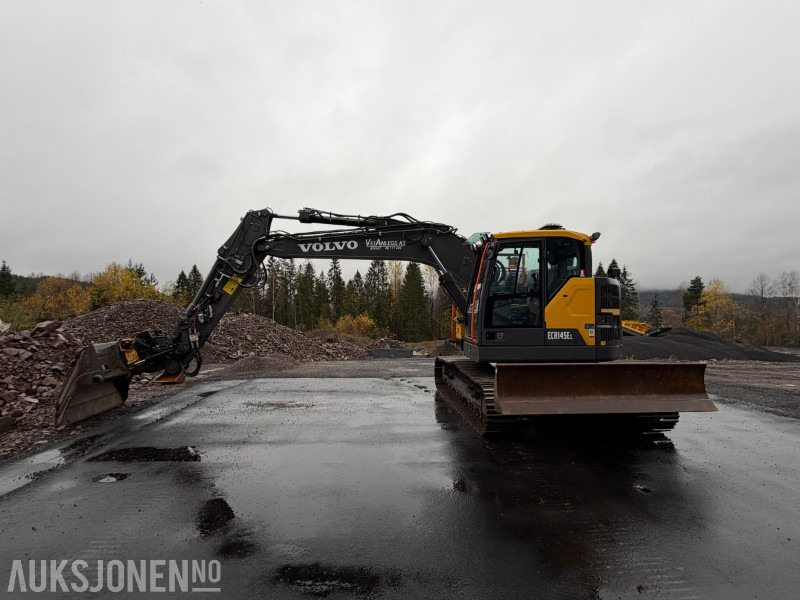 2023 Volvo ECR145EL beltegraver - HK feste - Engcon tiltrotator - Volvo pusseskuffe - Planeringsskjær - Sentralsmøring - Kun 837 timer - Máy xúc: hình 2 2023 Volvo ECR145EL beltegraver - HK feste - Engcon tiltrotator - Volvo pusseskuffe - Planeringsskjær - Sentralsmøring - Kun 837 timer - Máy xúc: hình 2