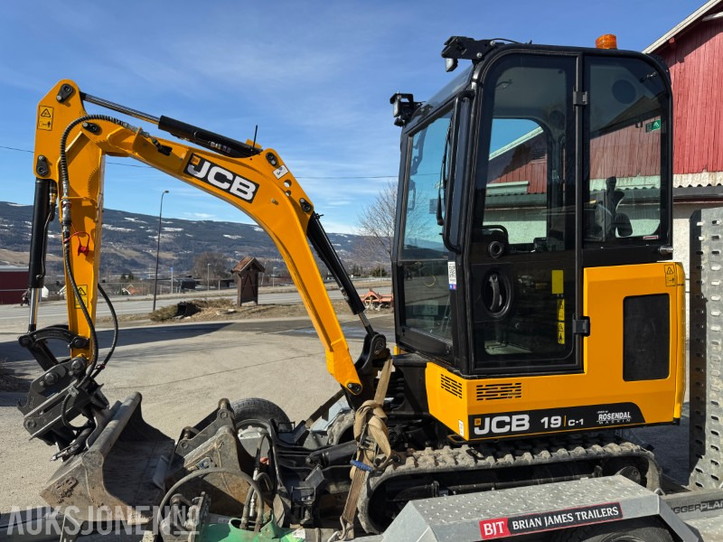 Máy xúc mini 2024 JCB 19 C-1 MINIGRAVER, 3 SKUFFER,  KUN 200 TIMER, UTVIDET GARANTI: hình 14