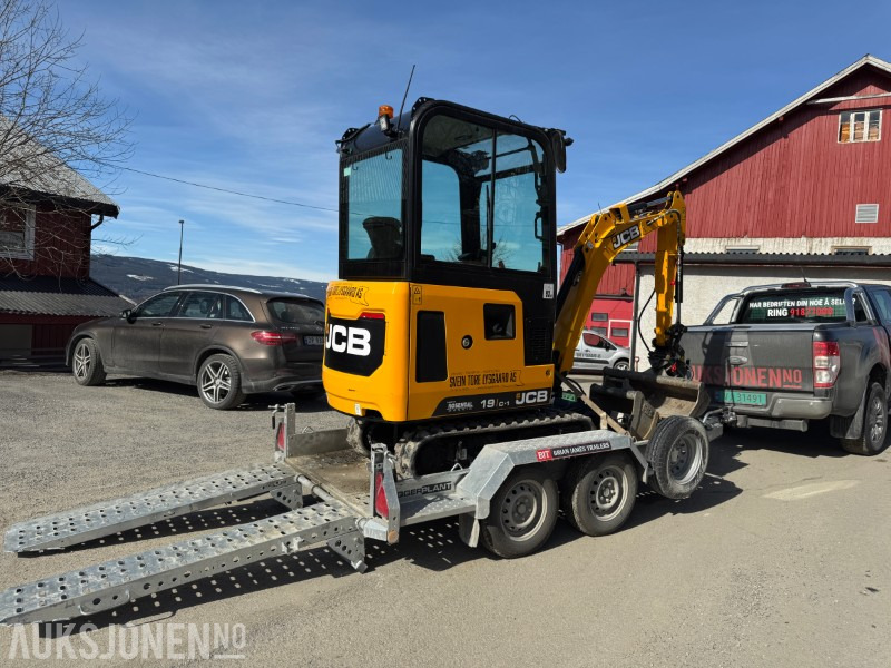 Máy xúc mini 2024 JCB 19 C-1 MINIGRAVER, 3 SKUFFER,  KUN 200 TIMER, UTVIDET GARANTI: hình 8