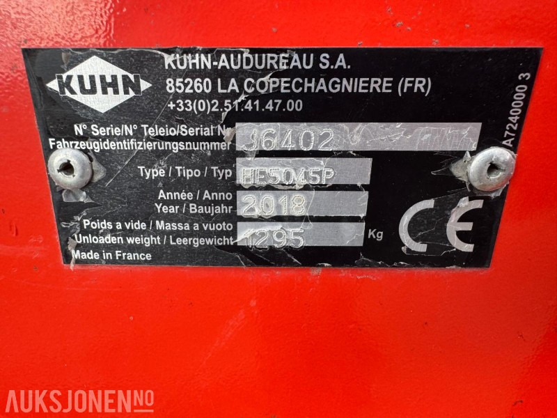 2018 KUHN J6402 KANTKLIPPER - Máy móc nông nghiệp: hình 5 2018 KUHN J6402 KANTKLIPPER - Máy móc nông nghiệp: hình 5