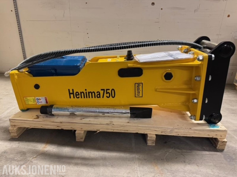 NY HENIMA PIGGHAMMER TIL 6-9 TONNS GRAVEMASKIN S50 M/GARANTI - Búa thủy lực cho Máy móc xây dựng: hình 1 NY HENIMA PIGGHAMMER TIL 6-9 TONNS GRAVEMASKIN S50 M/GARANTI - Búa thủy lực cho Máy móc xây dựng: hình 1