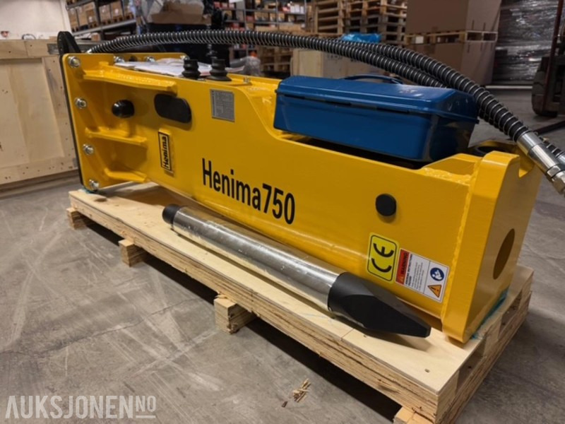 NY HENIMA PIGGHAMMER TIL 6-9 TONNS GRAVEMASKIN S50 M/GARANTI - Búa thủy lực cho Máy móc xây dựng: hình 5 NY HENIMA PIGGHAMMER TIL 6-9 TONNS GRAVEMASKIN S50 M/GARANTI - Búa thủy lực cho Máy móc xây dựng: hình 5