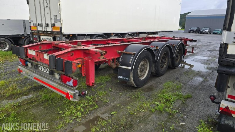 2006 ISTRAIL TK141 NYLIG EU-GODKJENT 3-akslet krokslep CONTAINER KJÆRRE - Rơ moóc: hình 3 2006 ISTRAIL TK141 NYLIG EU-GODKJENT 3-akslet krokslep CONTAINER KJÆRRE - Rơ moóc: hình 3