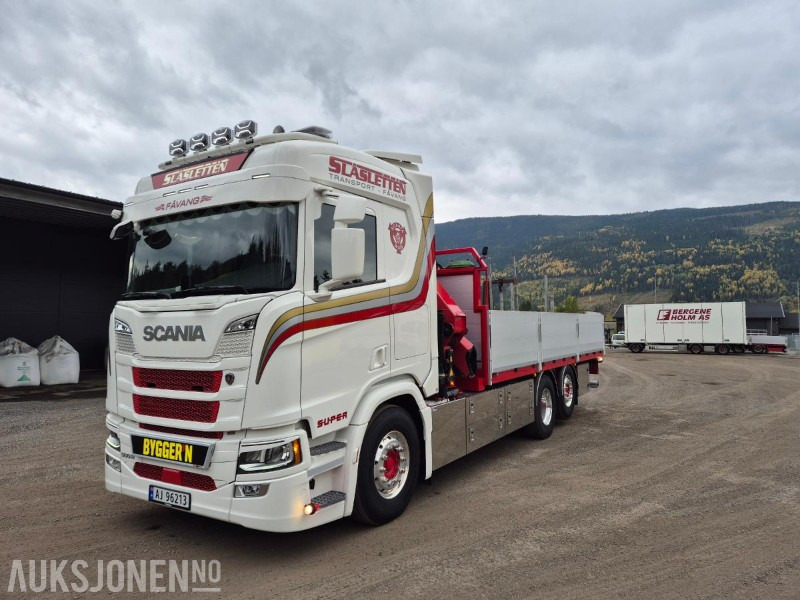 Scania R500 Kranbil med HMF2820 kran - Xe cẩu tự hành: hình 1 Scania R500 Kranbil med HMF2820 kran - Xe cẩu tự hành: hình 1