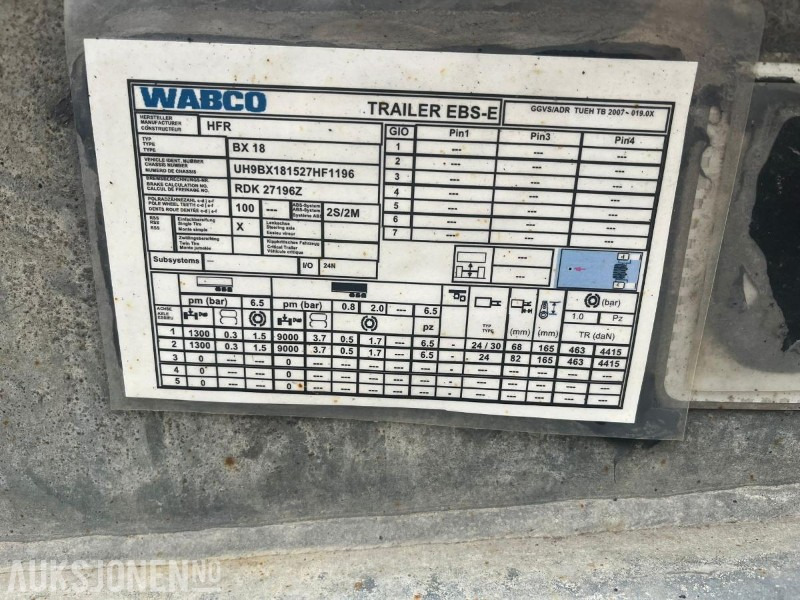 2015 HFR Dolly – Velholdt – 2 aksler – EU utløpt – Gode dekk - Xe tải: hình 4 2015 HFR Dolly – Velholdt – 2 aksler – EU utløpt – Gode dekk - Xe tải: hình 4