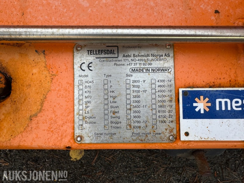 2018 Tellefsdal HD45 3700 Høytkastene Diagonalplog - Xe tải: hình 5 2018 Tellefsdal HD45 3700 Høytkastene Diagonalplog - Xe tải: hình 5
