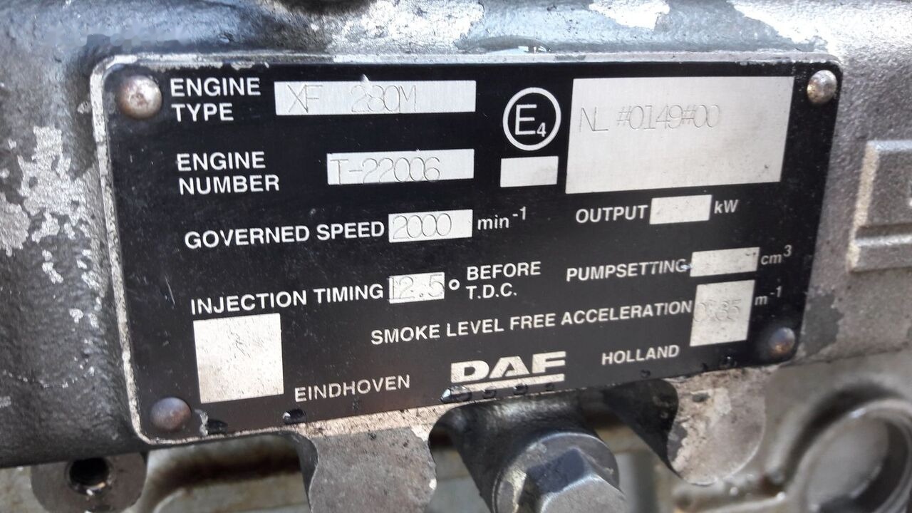 DAF XF280M   DAF XF 95 - Động cơ cho Xe tải: hình 3 DAF XF280M   DAF XF 95 - Động cơ cho Xe tải: hình 3