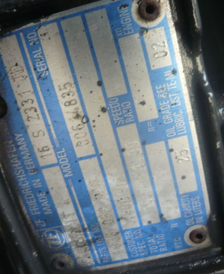 DAF ZF16S2331TD IT DAF XF 105 460 E5 - Hộp số cho Xe tải: hình 4 DAF ZF16S2331TD IT DAF XF 105 460 E5 - Hộp số cho Xe tải: hình 4