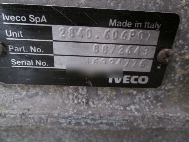 IVECO Daily 2840.6  for IVECO DAILY automobile - Hộp số cho Xe hơi: hình 5 IVECO Daily 2840.6  for IVECO DAILY automobile - Hộp số cho Xe hơi: hình 5