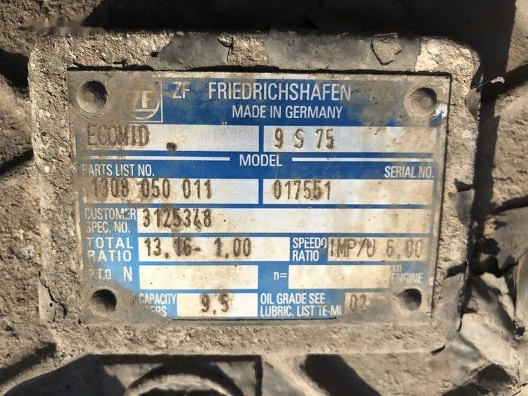 Volvo ECOMID ZF 9S 75   Volvo FL6 - Hộp số cho Xe tải: hình 3 Volvo ECOMID ZF 9S 75   Volvo FL6 - Hộp số cho Xe tải: hình 3