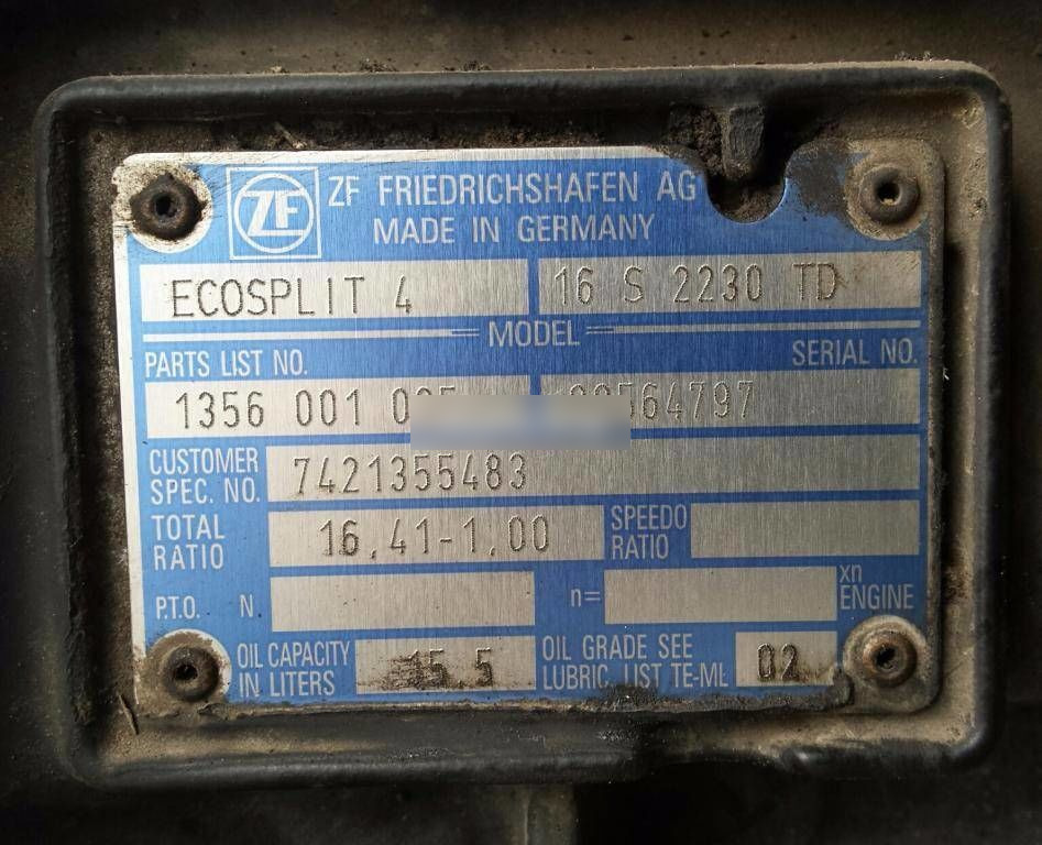 ZF 16S2230 TD Renault Premium - Hộp số cho Xe tải: hình 3 ZF 16S2230 TD Renault Premium - Hộp số cho Xe tải: hình 3