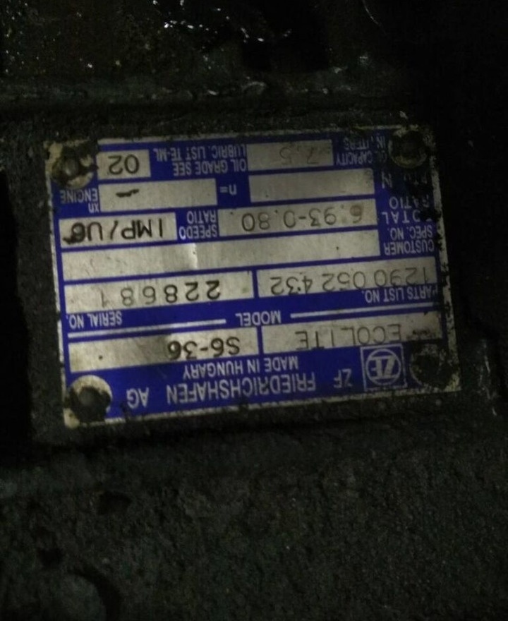 ZF 6S-36, 6S 36 MAN - Hộp số cho Xe tải: hình 4 ZF 6S-36, 6S 36 MAN - Hộp số cho Xe tải: hình 4