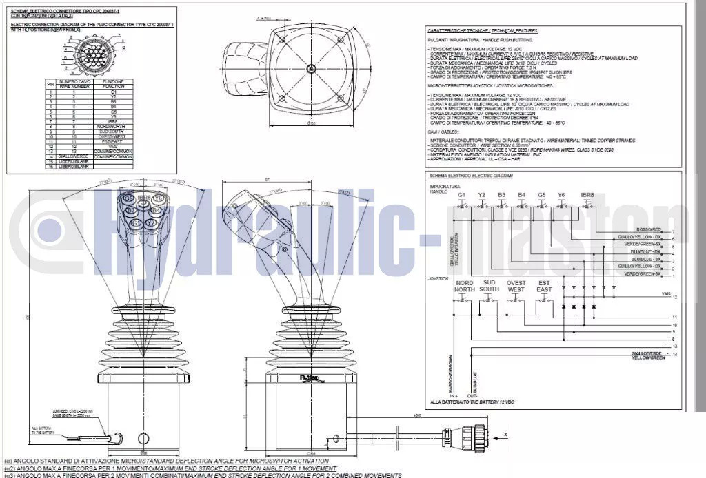 Joystick JCB with Monoblock Valve 5 functions MF, CASE, John Deere - Máy móc nông nghiệp: hình 2 Joystick JCB with Monoblock Valve 5 functions MF, CASE, John Deere - Máy móc nông nghiệp: hình 2