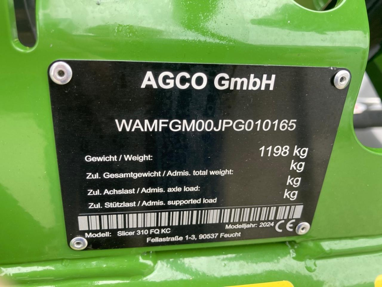 Fendt SLICER 310F - Máy cắt cỏ: hình 5 Fendt SLICER 310F - Máy cắt cỏ: hình 5