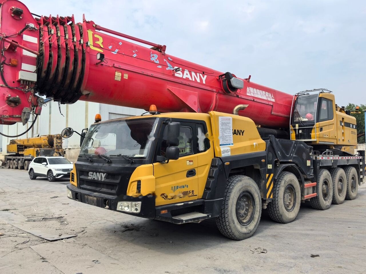 Cẩu bánh lốp Sany STC1000T STC1000C STC800 100T 100ton: hình 1