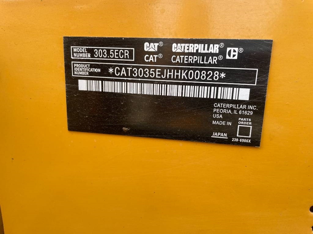 CAT 303.5 E CR - Máy xúc bánh xích: hình 3 CAT 303.5 E CR - Máy xúc bánh xích: hình 3