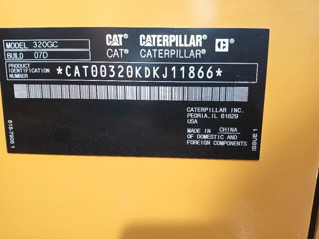 CAT 320 GC - Máy xúc bánh xích: hình 3 CAT 320 GC - Máy xúc bánh xích: hình 3