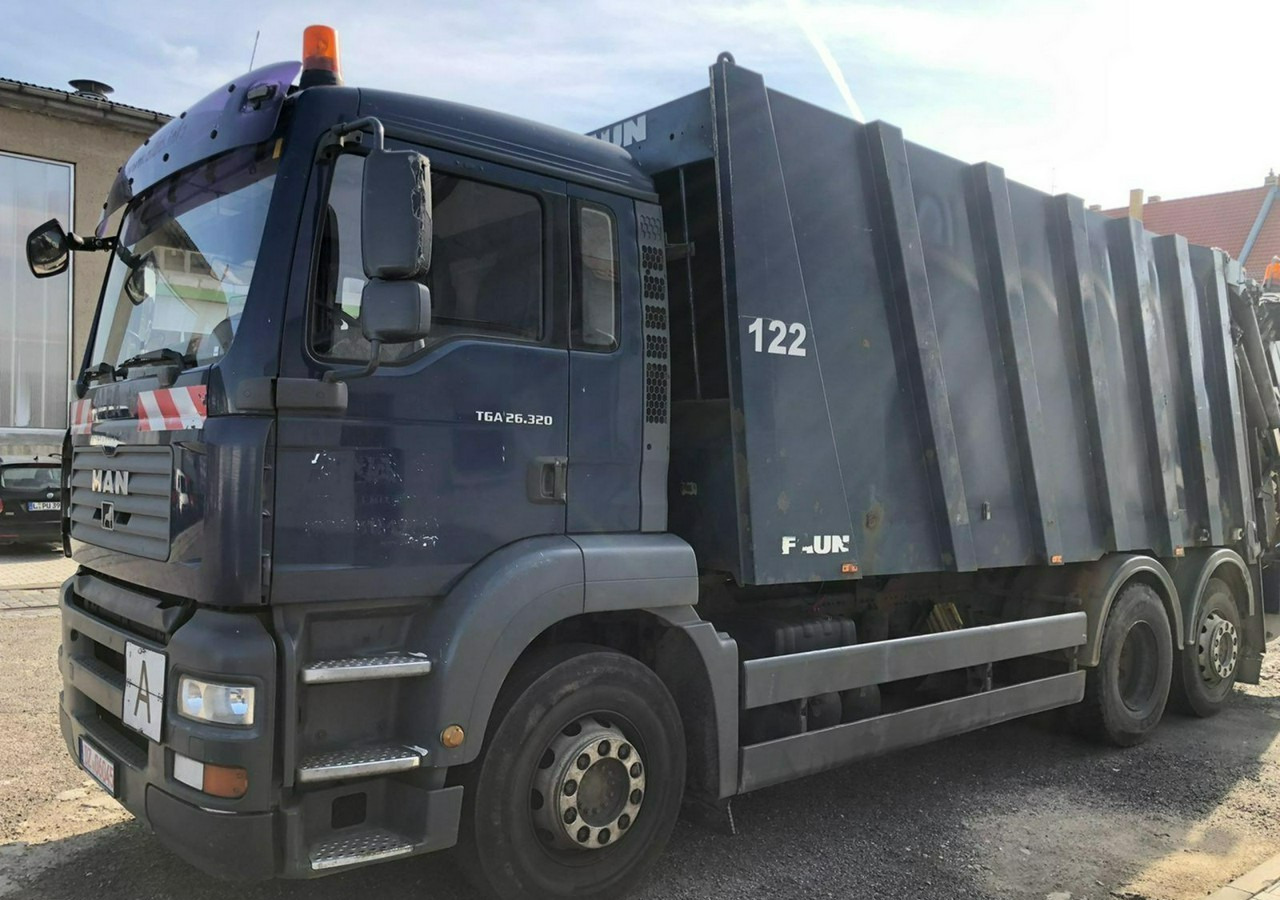MAN Inny MAN TGA 26.320 Śmieciarka Powerpress 525 FAUN 2008 - Xe tải chở rác: hình 1 MAN Inny MAN TGA 26.320 Śmieciarka Powerpress 525 FAUN 2008 - Xe tải chở rác: hình 1
