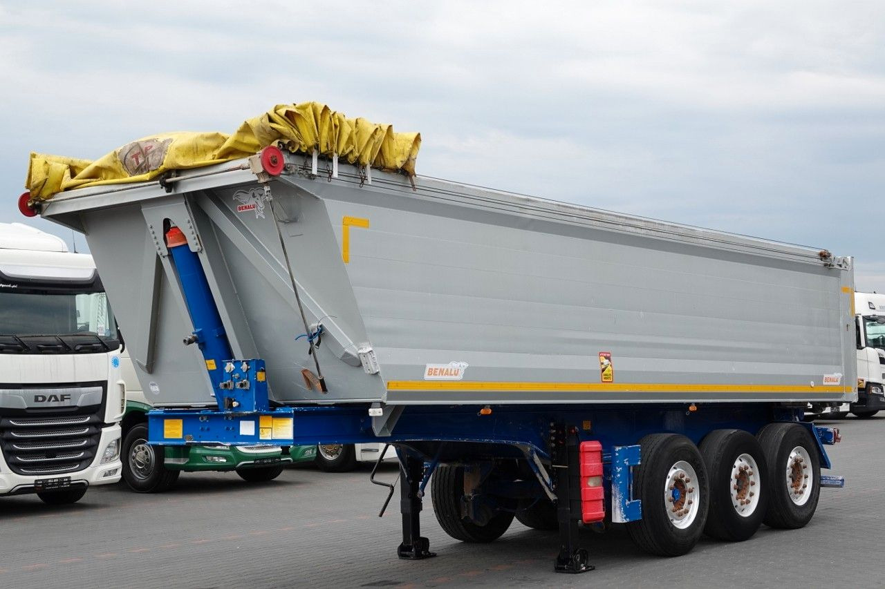 Benalu WYWROTKA / 26 m3 / ALUMINIOWA / OŚ PODNOSZONA / - Sơ mi rơ moóc ben: hình 2 Benalu WYWROTKA / 26 m3 / ALUMINIOWA / OŚ PODNOSZONA / - Sơ mi rơ moóc ben: hình 2