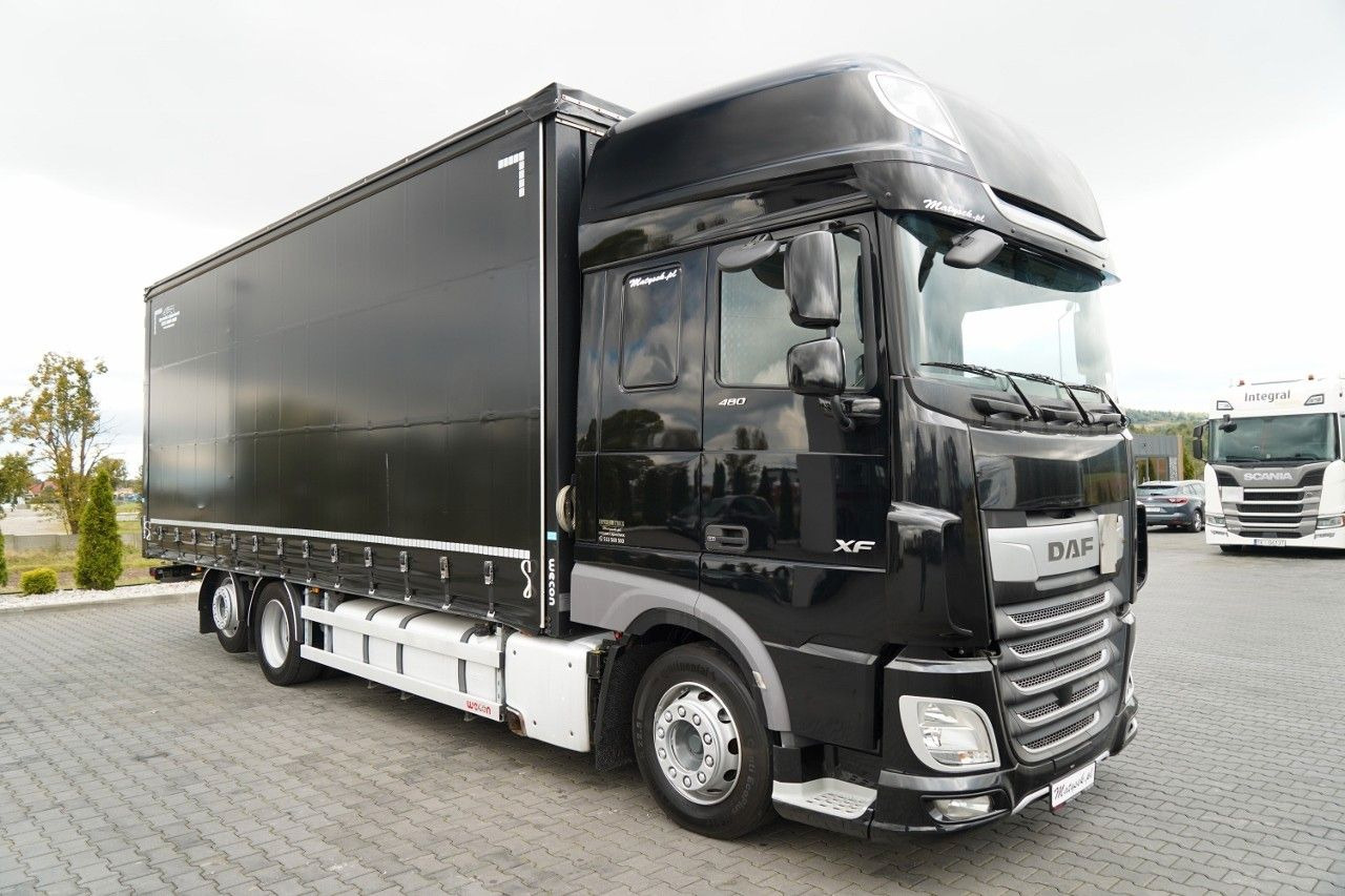 DAF XF 480 / SOLÓWKA / 6X2 / MEGA / OŚ PODNOSZONA / - Xe tải thùng mui bạt: hình 2 DAF XF 480 / SOLÓWKA / 6X2 / MEGA / OŚ PODNOSZONA / - Xe tải thùng mui bạt: hình 2
