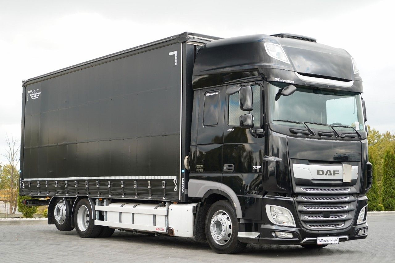 DAF XF 480 / SOLÓWKA / 6X2 / MEGA / OŚ PODNOSZONA / - Xe tải thùng mui bạt: hình 1 DAF XF 480 / SOLÓWKA / 6X2 / MEGA / OŚ PODNOSZONA / - Xe tải thùng mui bạt: hình 1