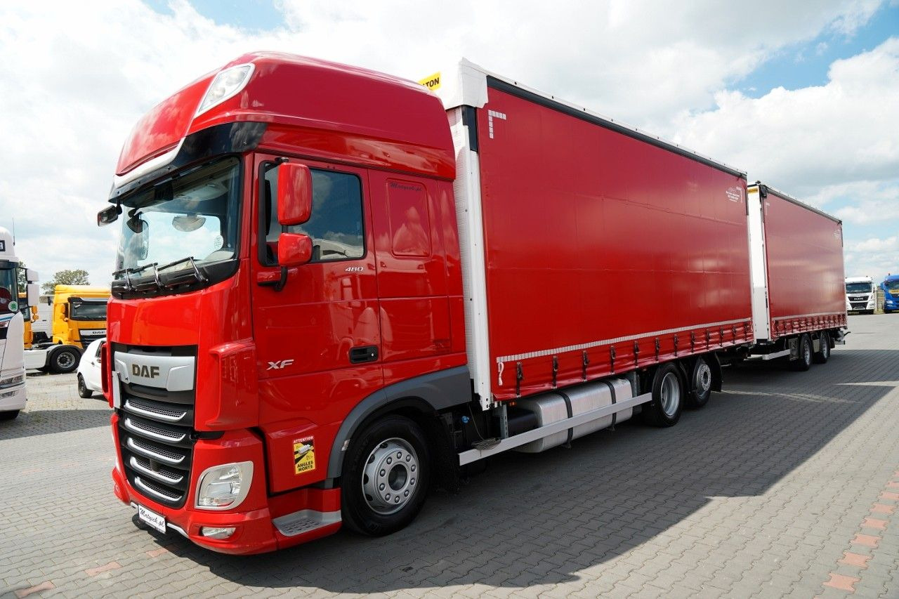 DAF XF 480 / ZESTAW TANDEM 120 M3 / PRZEJAZDOWY / WI - Xe tải thùng mui bạt: hình 2 DAF XF 480 / ZESTAW TANDEM 120 M3 / PRZEJAZDOWY / WI - Xe tải thùng mui bạt: hình 2