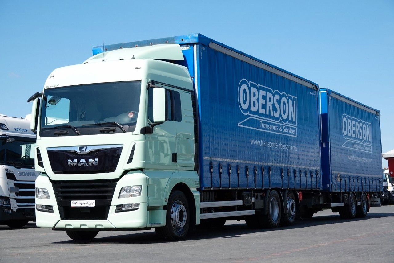 MAN TGX 26.460 / ZESTAW TANDEM PRZEJAZDOWY / 120 M3 - Xe tải thùng mui bạt: hình 2 MAN TGX 26.460 / ZESTAW TANDEM PRZEJAZDOWY / 120 M3 - Xe tải thùng mui bạt: hình 2