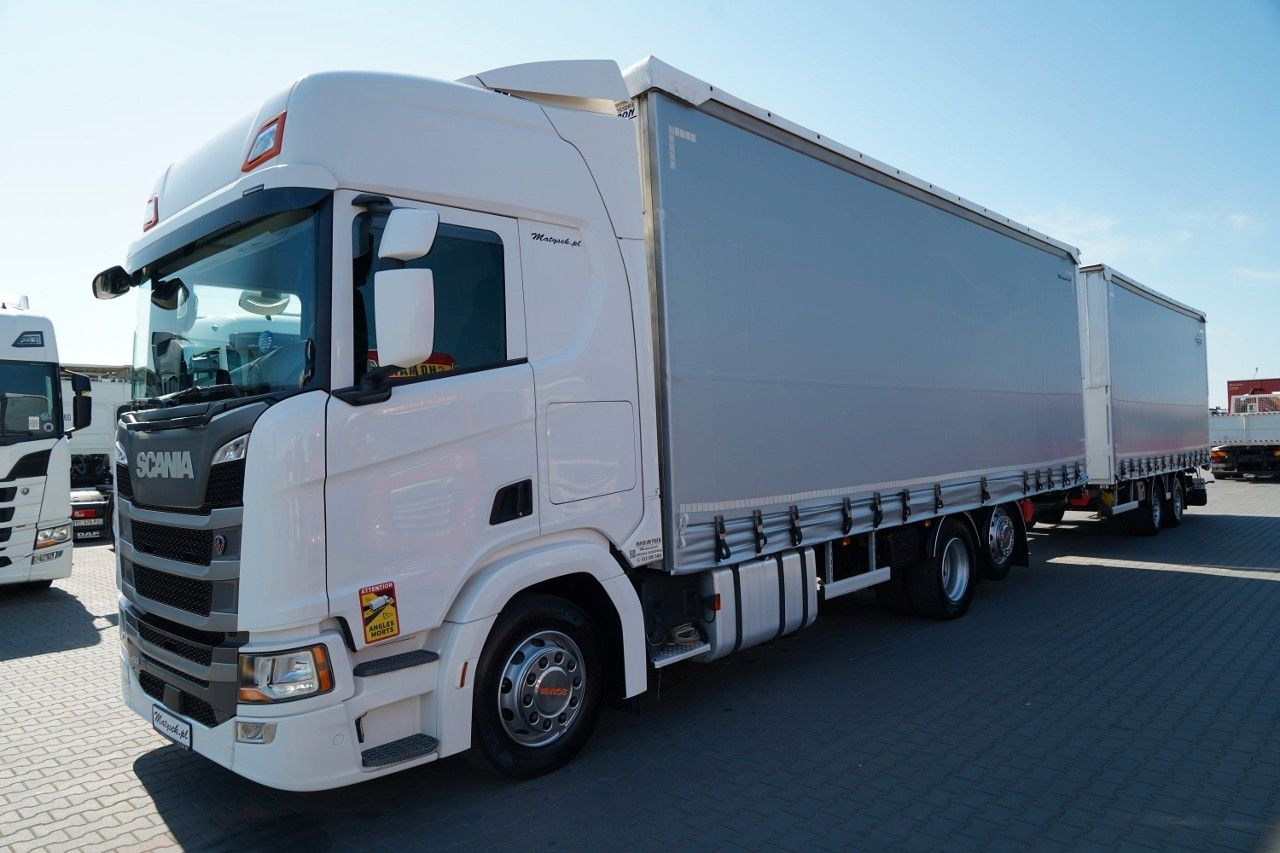 Scania R 450 / ZESTAW TANDEM 120 M3 / PRZEJAZDOWY / OŚ - Xe tải thùng mui bạt: hình 2 Scania R 450 / ZESTAW TANDEM 120 M3 / PRZEJAZDOWY / OŚ - Xe tải thùng mui bạt: hình 2