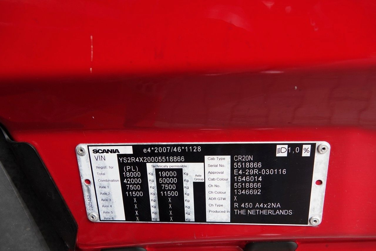 Xe đầu kéo Scania R 450 / HYDRAULIKA / I-PARK COOL / NISKA KABINA: hình 18