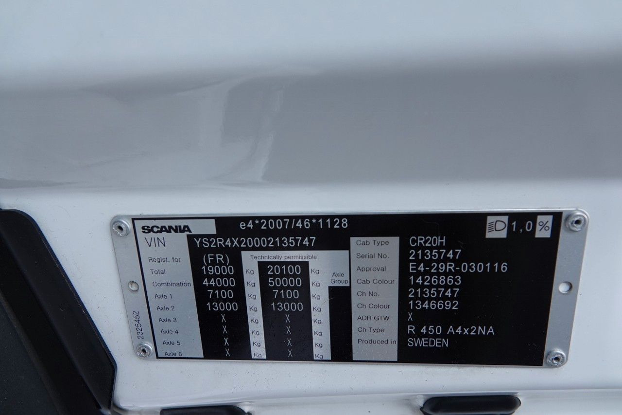 Xe đầu kéo Scania R 450 / RETARDER / I-PARK COOL / OPONY 100% / PO: hình 18