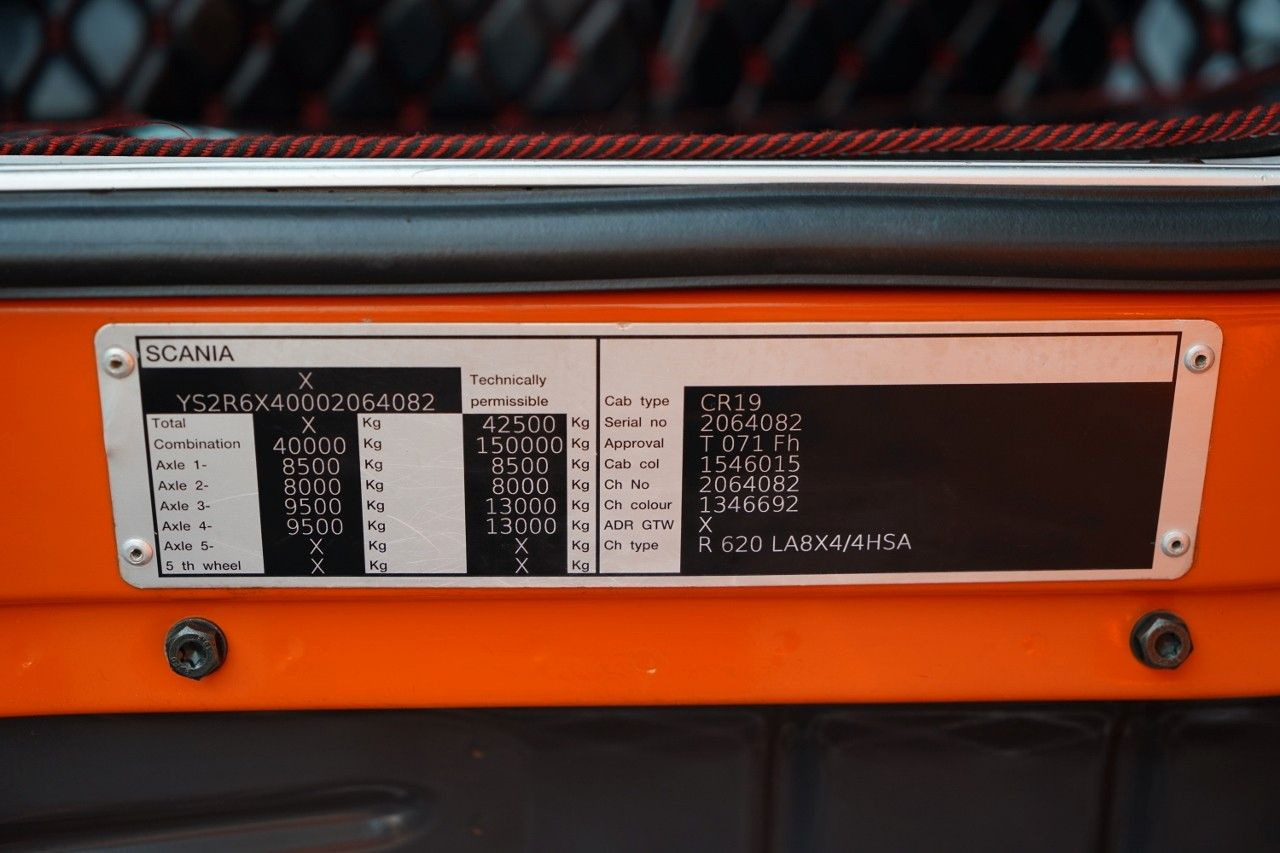 Xe đầu kéo Scania R 620 / HYDRAULIKA / 8X4 / DMC: 150 000 KG / SI: hình 18